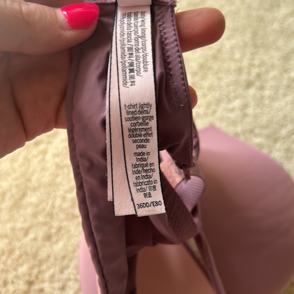 Mauve Victorias Secret Lightly Lined Demi Convertible T-shirt Bra - Picture 6 of 6